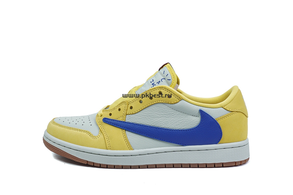 PK5.0 Travis Scott x Air Jordan 1 Low OG Canary retail materials ready to ship