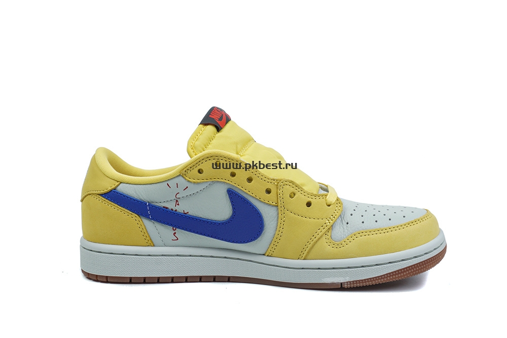 PK5.0 Travis Scott x Air Jordan 1 Low OG Canary retail materials ready to ship