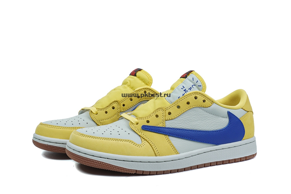 PK5.0 Travis Scott x Air Jordan 1 Low OG Canary retail materials ready to ship