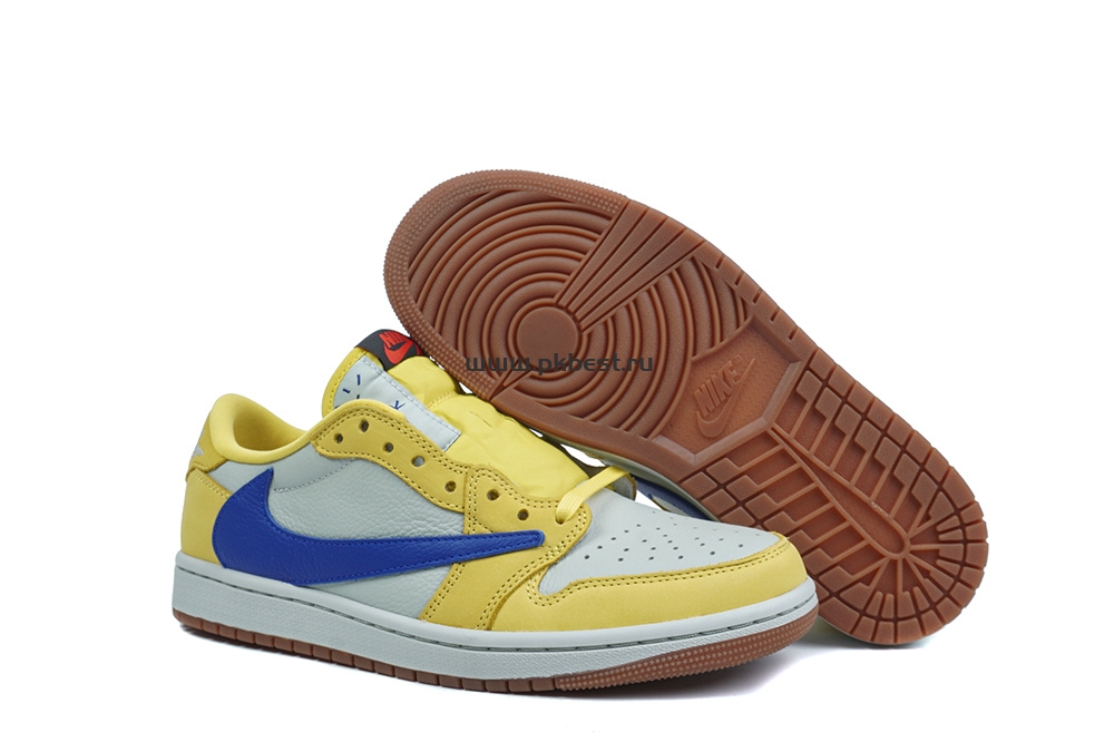 PK5.0 Travis Scott x Air Jordan 1 Low OG Canary retail materials ready to ship