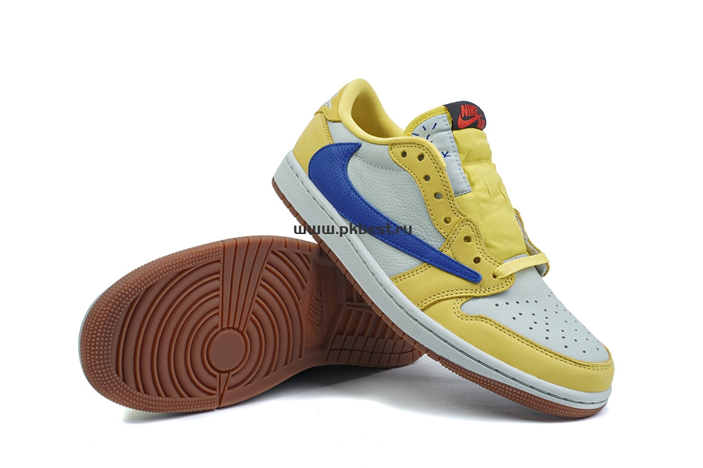 PK5.0 Travis Scott x Air Jordan 1 Low OG Canary retail materials ready to ship