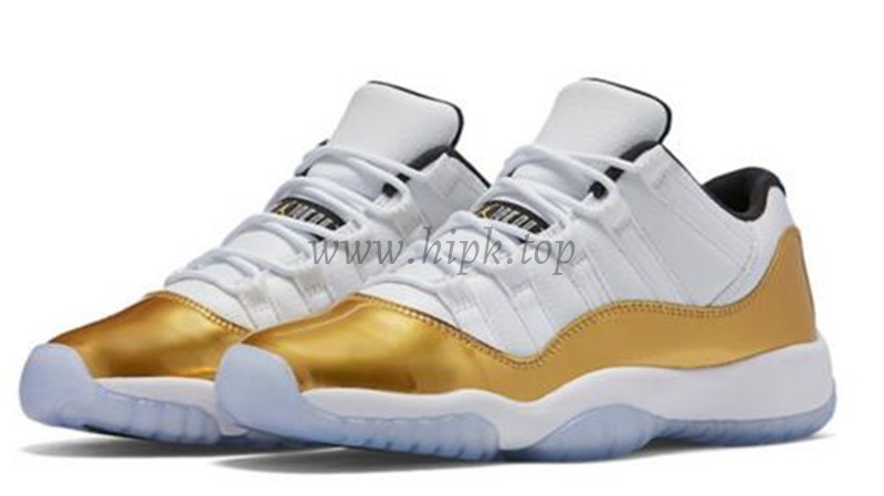 Authentic Air Jordan 11 Low GS Metallic Gold