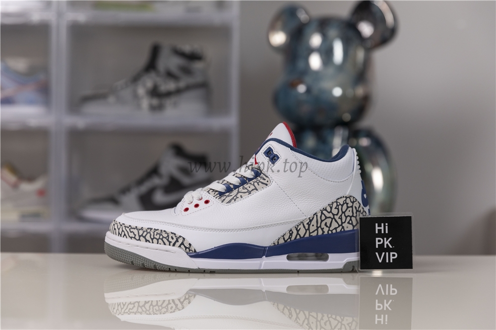 Authentic Air Jordan III Retro True Blue Best Version