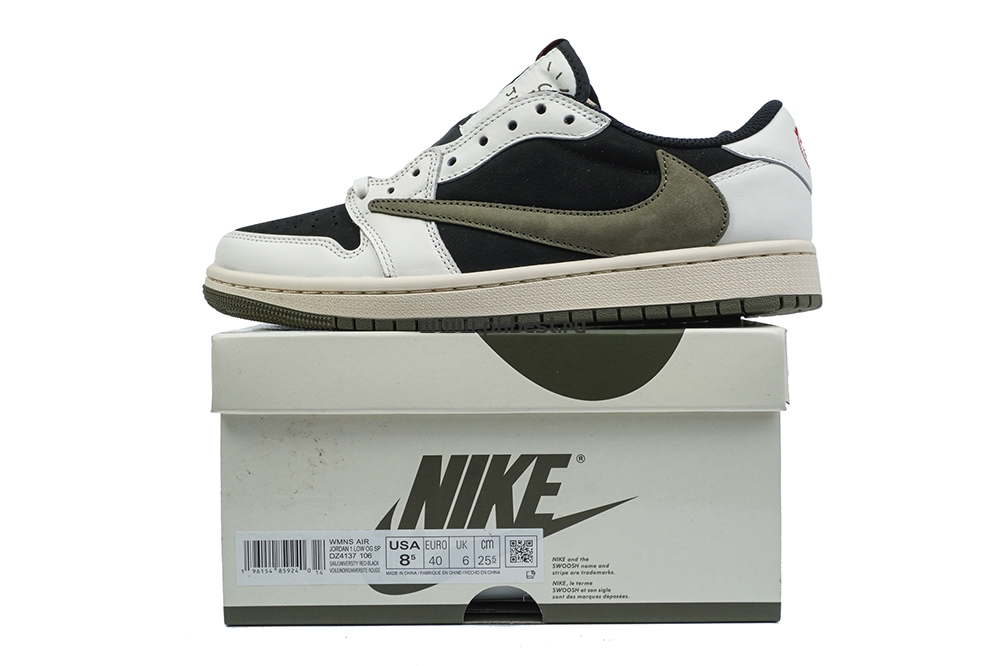 PK5.0 Jordan 1 Retro Low OG SP Travis Scott 4.0 Olive RETAIL MATERIALS READY TO SHIP