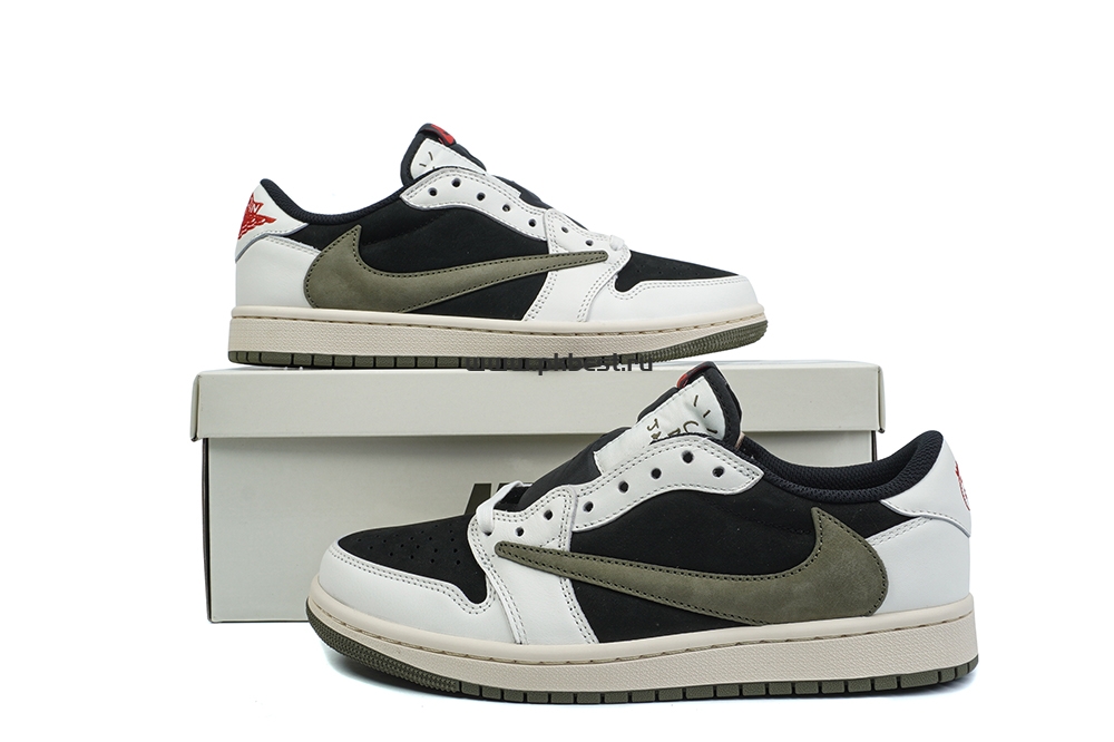 PK5.0 Jordan 1 Retro Low OG SP Travis Scott 4.0 Olive RETAIL MATERIALS READY TO SHIP