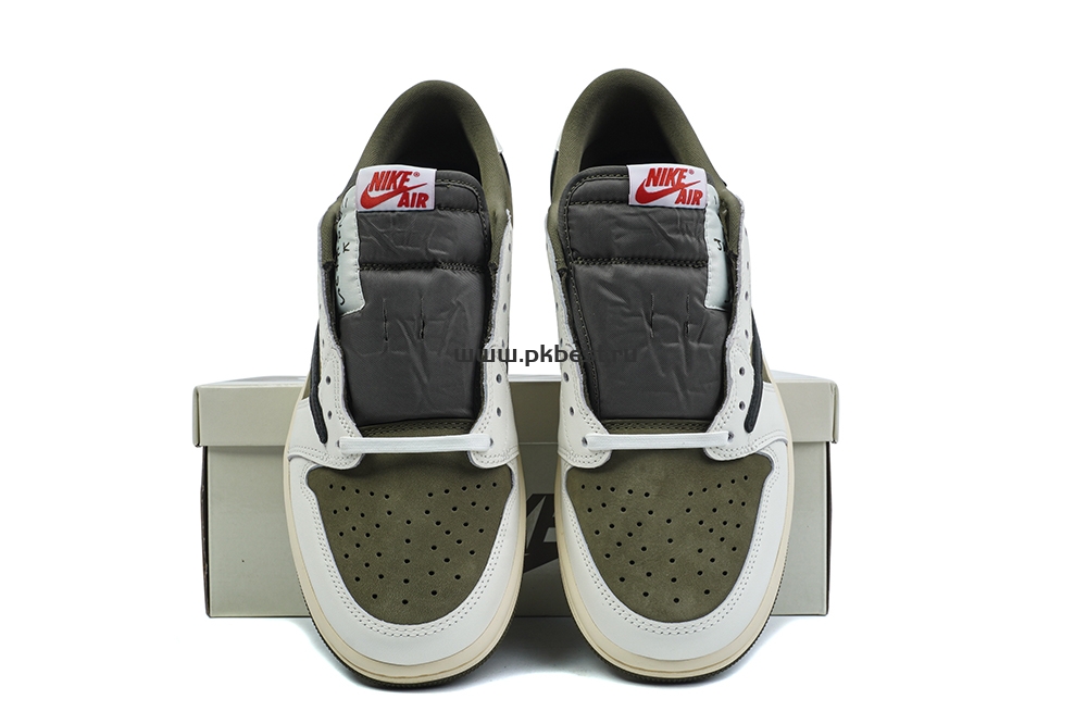 PK5.0 JORDAN 1 RETRO LOW Medium Olive TRAVIS SCOTT NEUTRAL OLIVE RETAIL MATERIALS READY TO SHIP