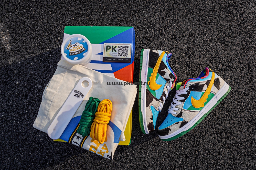 pk god nike sb dunk x ben jerry chunky dunky RETAIL MATERIALS RETAIL VERSION