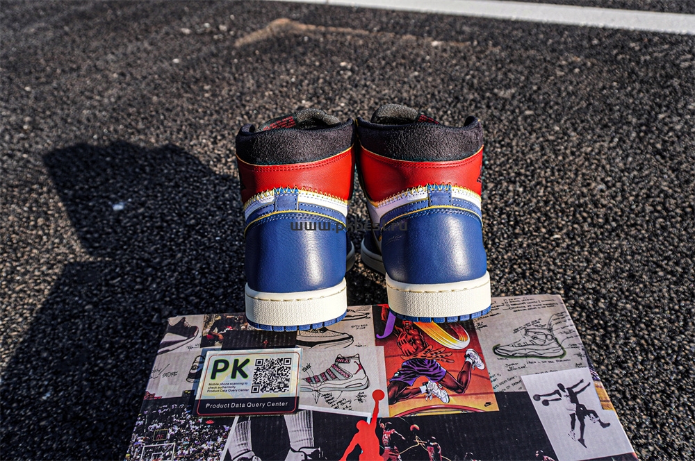 PK 5.0 Jordan 1 Retro High Union Los Angeles Blue Toe RETAIL MATERIALS READY TO SHIP