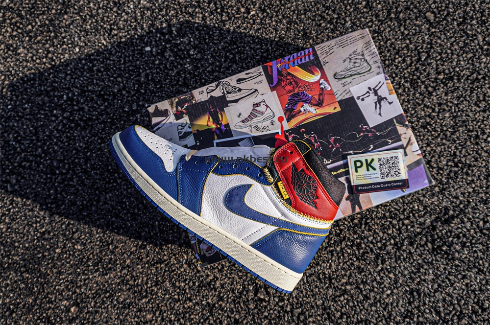 PK 5.0 Jordan 1 Retro High Union Los Angeles Blue Toe RETAIL MATERIALS READY TO SHIP