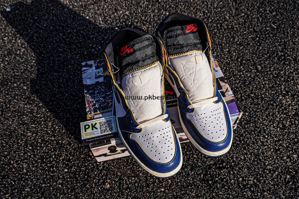 PK 5.0 Jordan 1 Retro High Union Los Angeles Blue Toe RETAIL MATERIALS READY TO SHIP