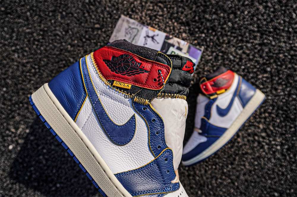 PK 5.0 Jordan 1 Retro High Union Los Angeles Blue Toe RETAIL MATERIALS READY TO SHIP