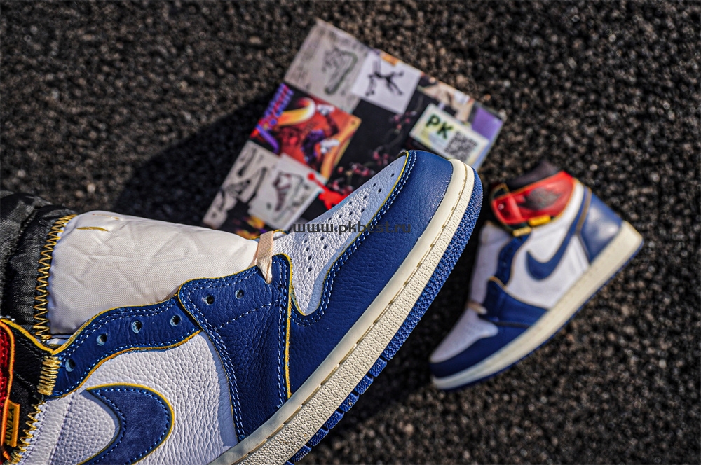 PK 5.0 Jordan 1 Retro High Union Los Angeles Blue Toe RETAIL MATERIALS READY TO SHIP