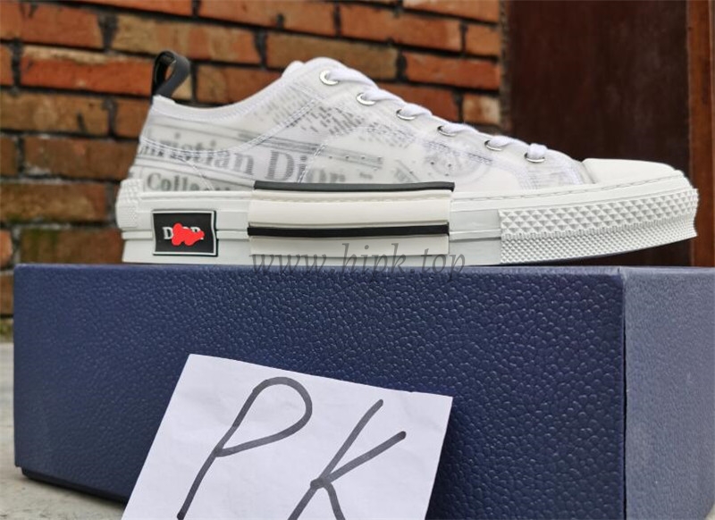 PK God Di*R retail version b23 low topWhite Canvas AND DANIEL ARSHAM Motif come with retail materials total ready to ship