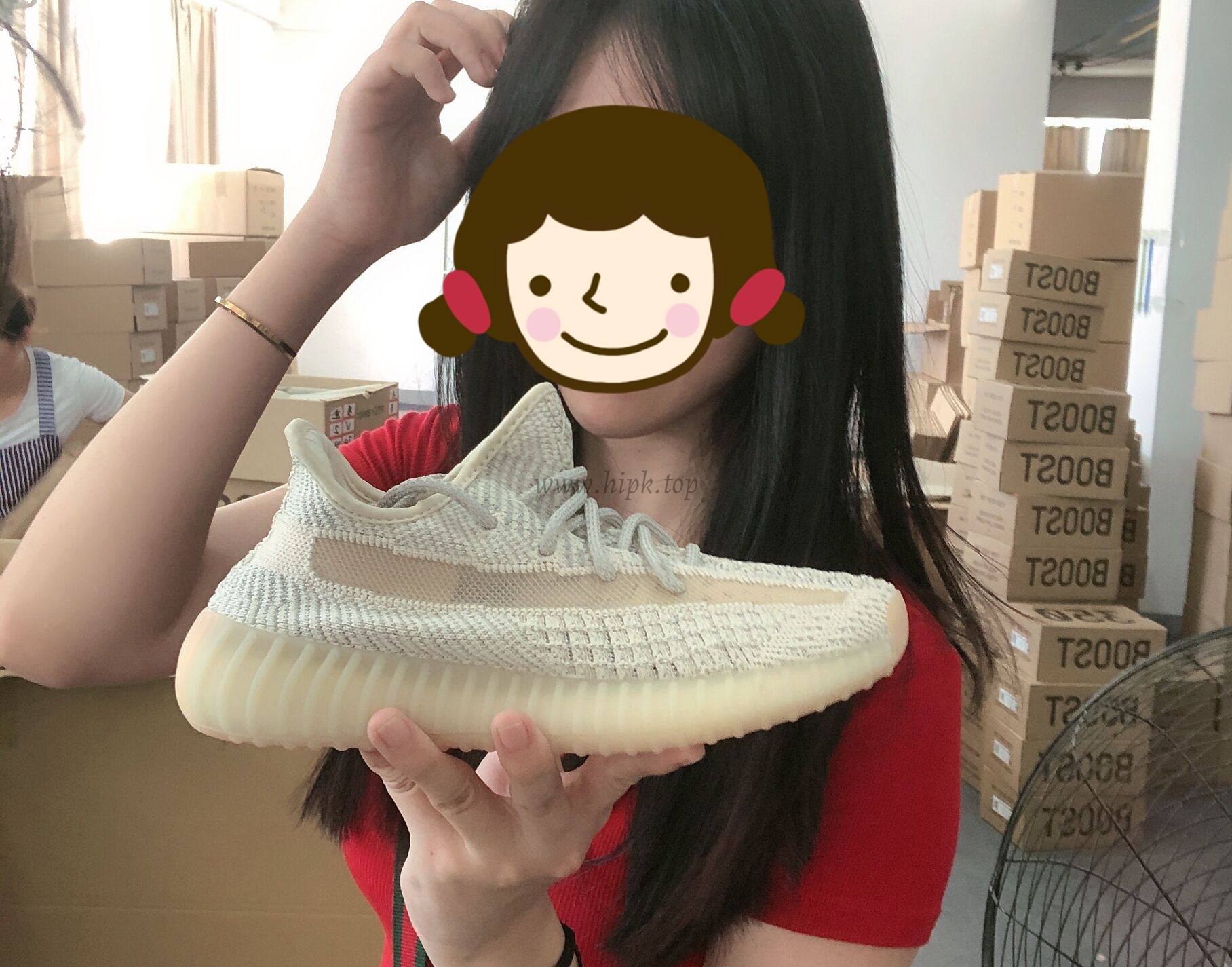 exclusive pk god yeezy 350 v2 lundmark with real premeknit from huayiyi which offer primeknit to Ad*s directly ready to ship