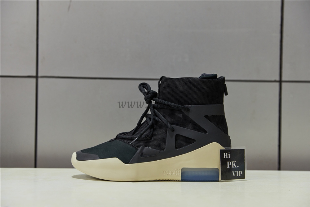 EXCLUSIVE RETAIL PK GOD NIKE AIR FEAR OF GOD 1 LIGHT BLACK/BLACK AAR4237-001READY TO SHIP