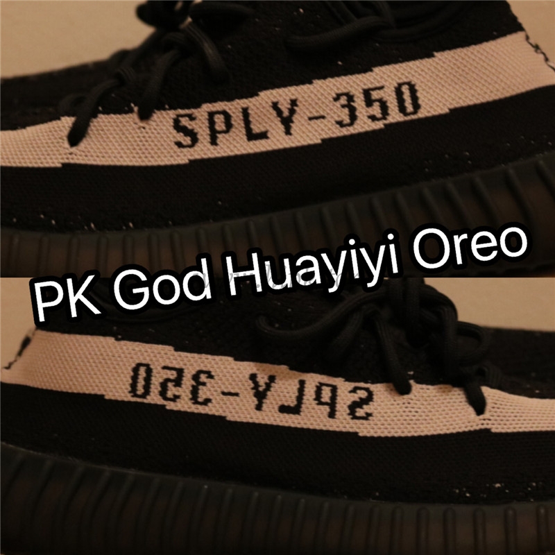 pk god yeezy 350 v2 oreo with real premeknit from huayiyi which offer primeknit to Ad*s directly