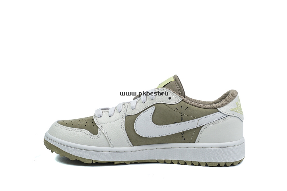 PK5.0 Jordan 1 Retro Low Golf Travis Scott Neutral Olive RETAIL MATERIALS READY TO SHIP