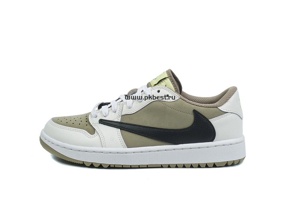 PK5.0 Jordan 1 Retro Low Golf Travis Scott Neutral Olive RETAIL MATERIALS READY TO SHIP