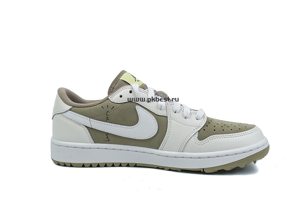 PK5.0 Jordan 1 Retro Low Golf Travis Scott Neutral Olive RETAIL MATERIALS READY TO SHIP