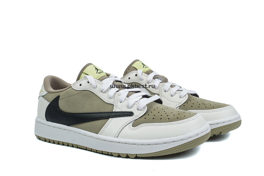 PK5.0 Jordan 1 Retro Low Golf Travis Scott Neutral Olive RETAIL MATERIALS READY TO SHIP