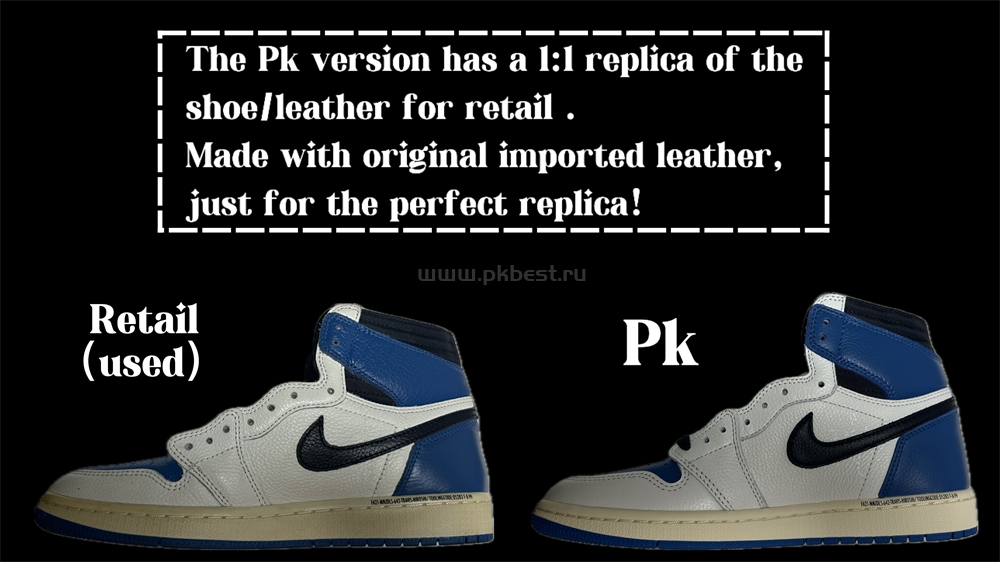 PK5.0 Travis Scott X Fragment X Air Jordan 1 High OG retail materials ready to ship