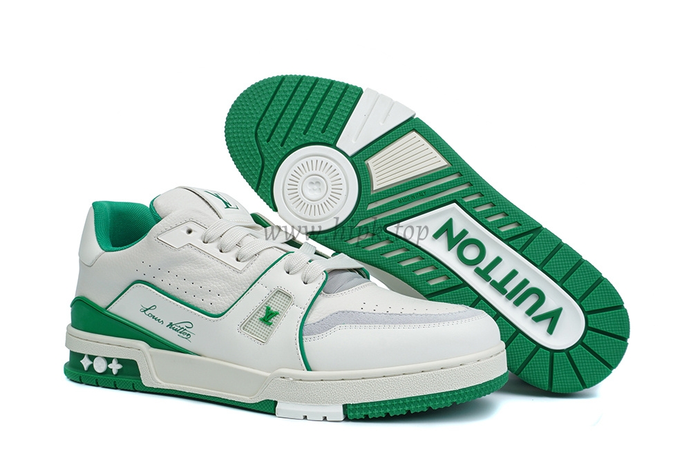 pk god l**is V*t*n lv trainer #54 signature green white retail materials ready to ship