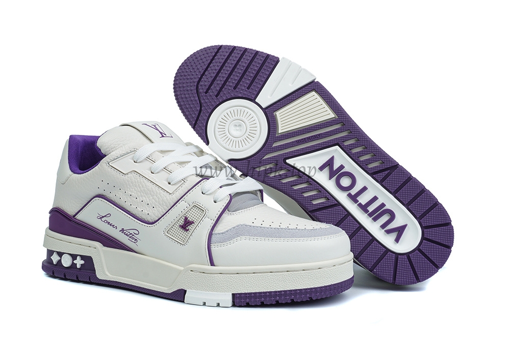 pk god l**is V*t*n lv trainer #54 signature purple white retail materials ready to ship