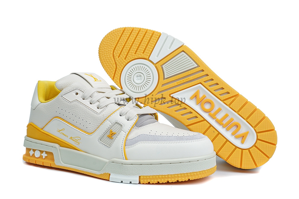 pk god l**is V*t*n lv trainer #54 signature yellow white retail materials ready to ship