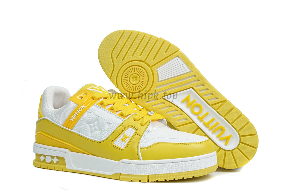 pk god l**is V*t*n lv trainer yellow retail materials ready to ship