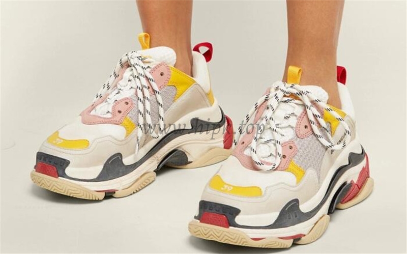 GOD PARIS TRIPLE S TRAINER PINK YELLOW