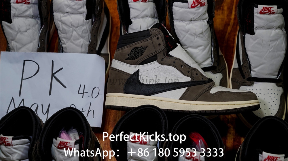 PK 4.0 TRAVIS SCOTT X AIR JORDAN I CD4487-100HIGH OG MOCHA RETAIL MATERIALS RETAIL VERSION