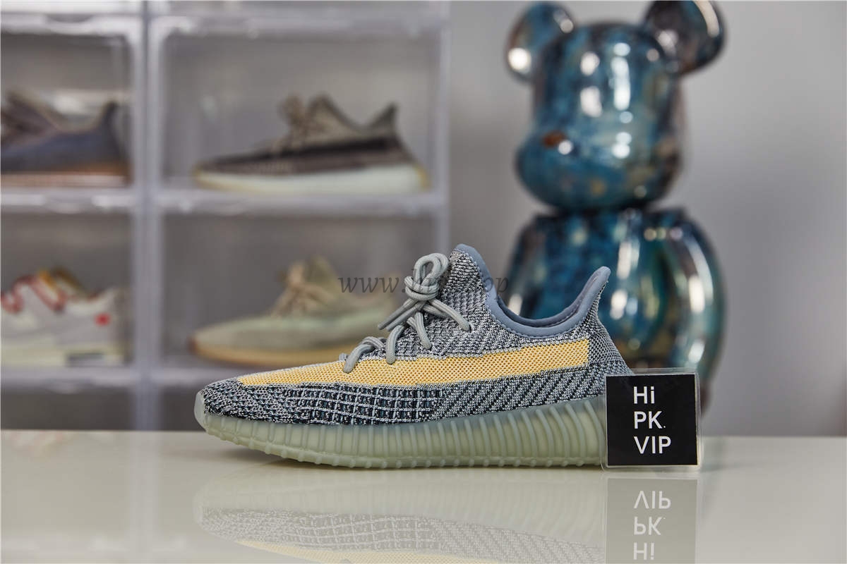 pk god Ad*s yeezy boost 350 v2 ash blue retail materials ready to ship