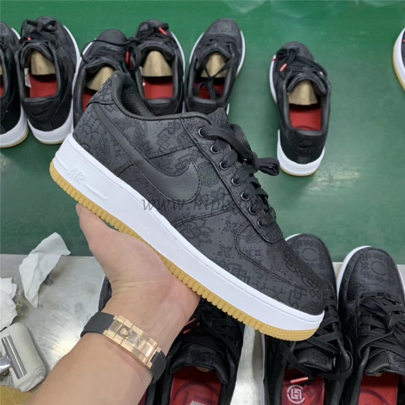 PK GOD CLOT x fragment x Nike Air Force 1 PRM BLACK retail materials ready to ship