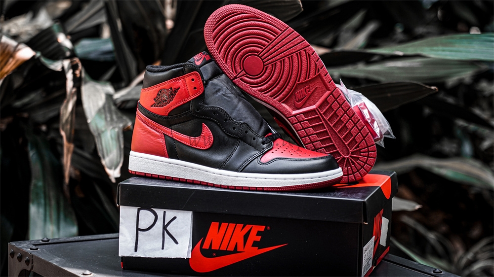 PK GOD Jordan 1 Retro High Bred Banned 2016 RETAIL MATERIALS READY TO SHIP