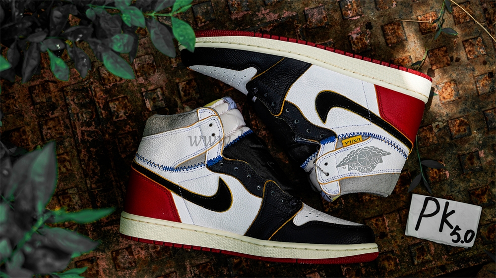 PK 5.0 Jordan 1 Retro High Union Los Angeles Black Toe RETAIL MATERIALS READY TO SHIP