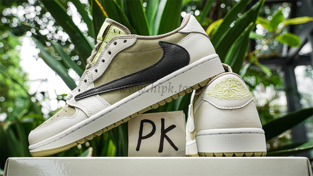 PK 4.0 Jordan 1 Retro Low Golf Travis Scott Neutral Olive RETAIL MATERIALS READY TO SHIP