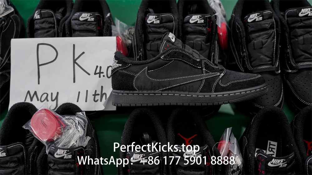 PK 4.0 Jordan 1 Retro Low OG SP Travis Scott Black Phantom RETAIL MATERIALS READY TO SHIP