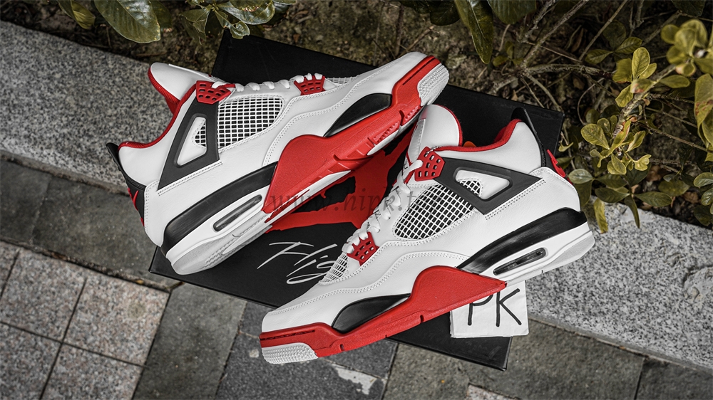 PK God Air Jordan 4 Fire Red retail materials ready to ship