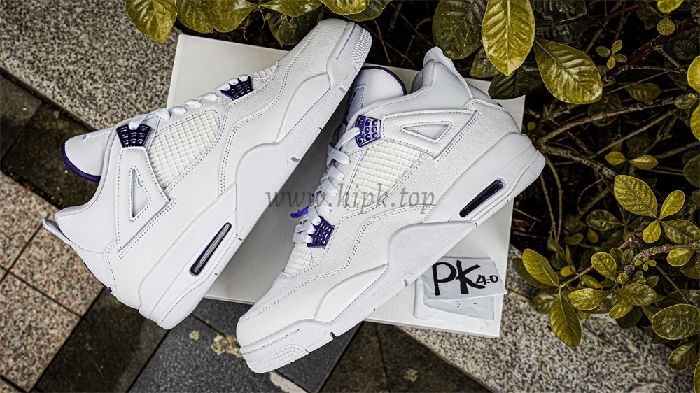 PK GOD Jordan 4 Retro Metallic Purple RETAIL MATERIALS READY TO SHIP