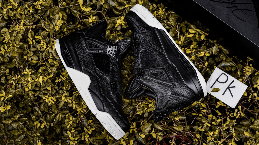 PK GOD Jordan 4 Retro Pony Hair Black RETAIL MATERIALS READY TO SHIP