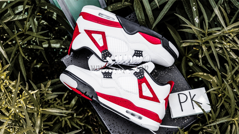 PK GOD Jordan 4 Retro Red Cement RETAIL MATERIALS READY TO SHIP