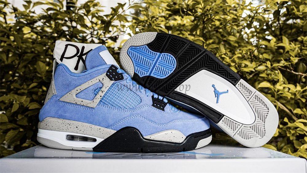 PK GOD Jordan 4 Retro University Blue RETAIL MATERIALS READY TO SHIP