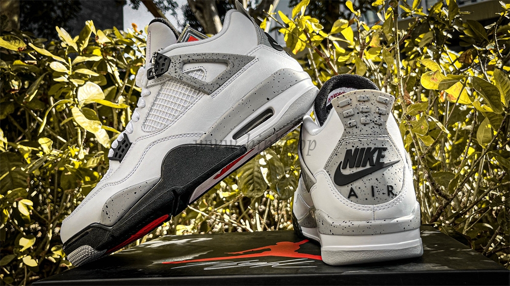 PK GOD Jordan 4 Retro White Cement RETAIL MATERIALS READY TO SHIP