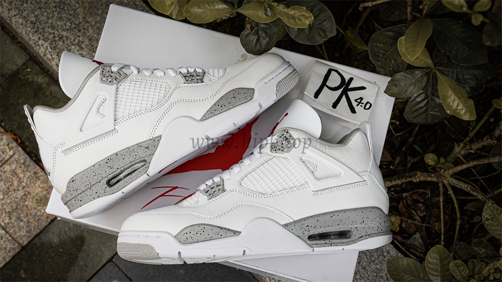 PK GOD Jordan 4 Retro White Oreo RETAIL MATERIALS READY TO SHIP