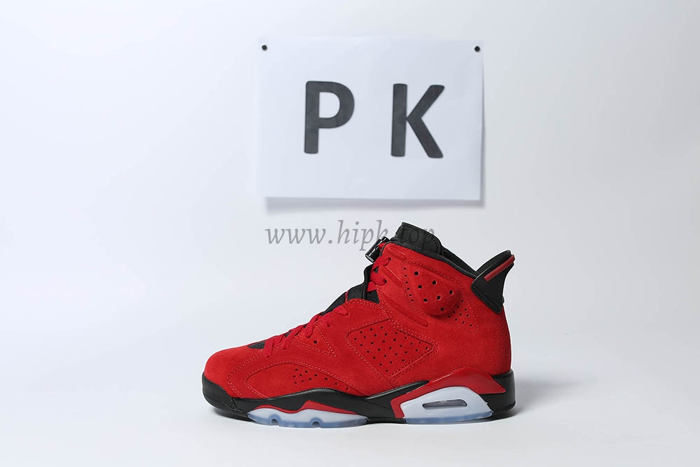 PK GOD Jordan 6 Retro Black Red RETAIL MATERIALS READY TO SHIP