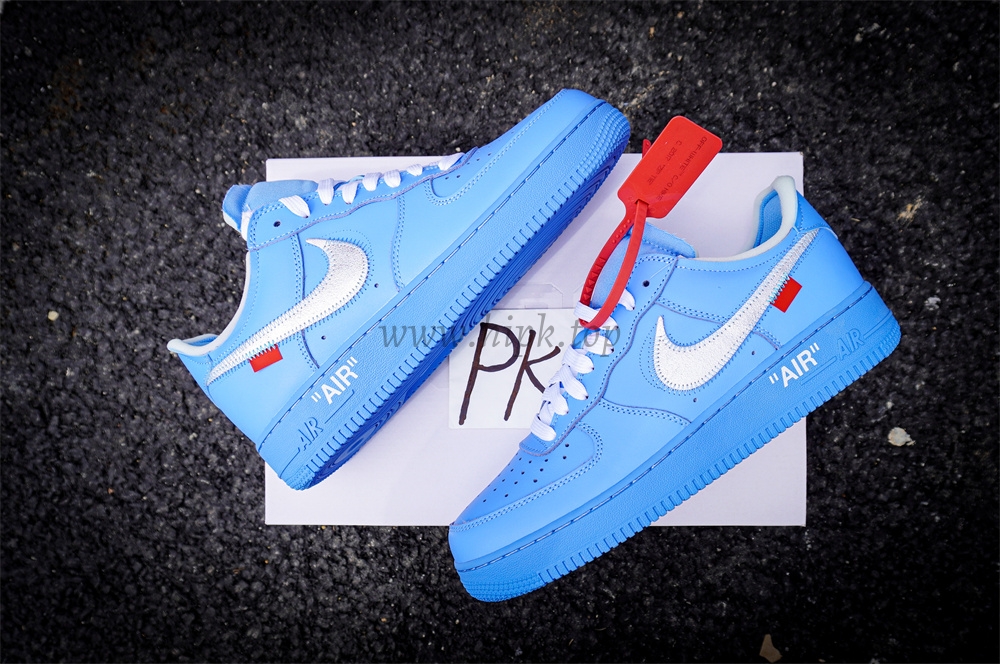 PK 5.0 Nike Air Force 1 Low Off-White MCA University Blue RETAIL MATERIALS READY TO SHIP