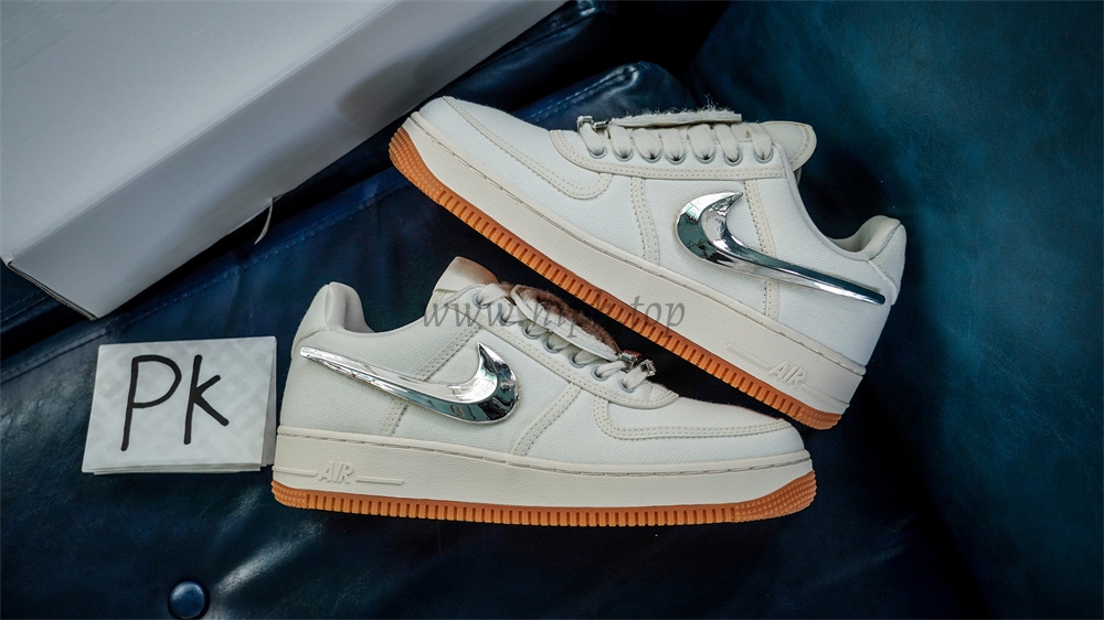 PK GOD Nike Air Force 1 Low Travis Scott Sail RETAIL MATERIALS READY TO SHIP