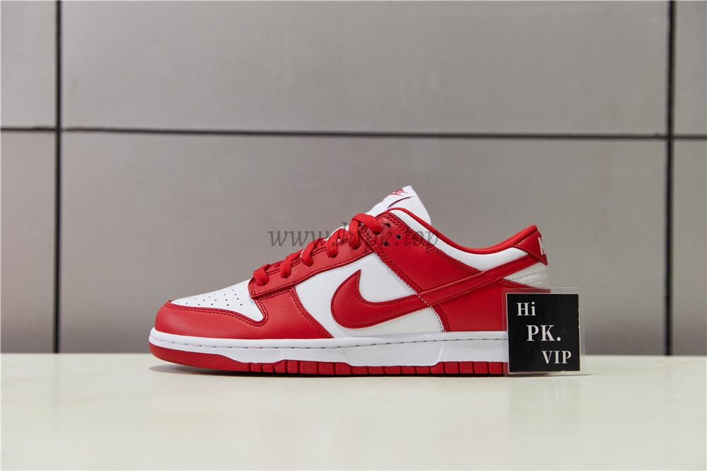 PK GOD Nike Dunk Low University Red Retail Materials Ready to Ship