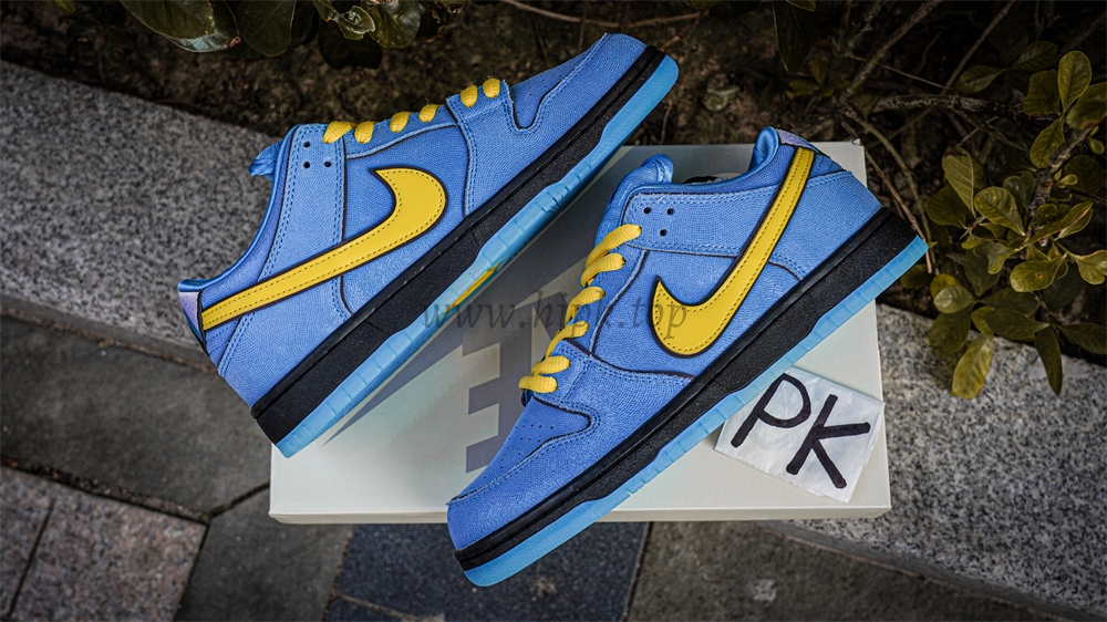 PK GOD The Powerpuff Girls x Nike Dunk SB Low Light Blue RETAIL MATERIALS READY TO SHIP