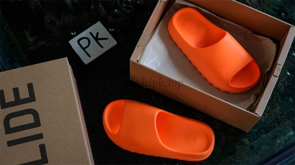 pk god Ad*s yeezy slide enflame orange retail materials ready to ship